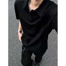 批发2026新款polo衫男短袖翻领<b class='q'>T</b><b class='q'>恤</b>夏季商务休闲半袖冰丝有领上衣