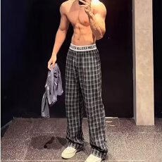 批发美式复古针织polo衫男薄款透气修身短袖设计感t恤麻花针织线衣
