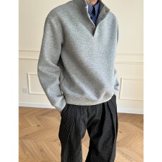 批发秋季假两件衬衫卫衣灰色黑色M到3XL成分棉52涤纶48