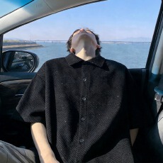 批发小香风斜条纹肌理感衬衫男短袖<b class='q'>夏</b>季高级感男装美式复古五分袖衬衣