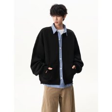 批发假两件格子拼接卫衣外套男春<b class='q'>秋</b>美式潮牌学院风开衫夹克上衣