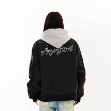 批发美式复古魔术贴刺绣飞行服<b class='q'>外套</b>女春秋季情侣潮牌宽松<b class='q'>夹克</b>上衣