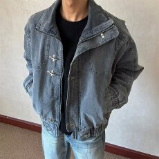 批发牛仔外套男秋季宽松休闲上衣韩系通勤<b class='q'>复古</b>风穿搭潮流<b class='q'>日系</b>简约流行