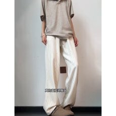 批发ins窄版直筒休闲裤2026<b class='q'>夏</b>季薄款高腰修身垂感冰丝阔腿裤新款潮流