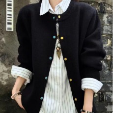 批发秋冬美式绿松石开衫毛衣<b class='q'>男</b>女复古潮牌慵懒风情侣百搭针织外套
