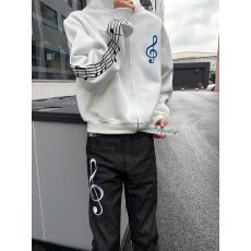 批发文艺慵懒ins原宿秋季<b class='q'>男</b>女潮牌设计感上衣立领开衫长袖<b class='q'>卫衣</b>百搭