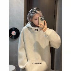 批发白花灰色520g重磅高领厚棉T<b class='q'>男</b>女冬季加绒加厚美式硬挺潮牌连帽外