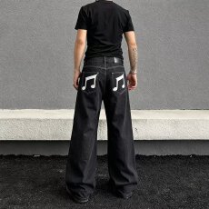 美式潮流工装宽松阔腿直筒休闲裤2026新款时尚百搭复古水洗牛仔裤