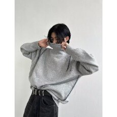 批发秋冬加厚毛衣男韩版潮流宽松日系针织衫冬季ins港风慵懒线衣外套