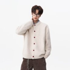 时尚单排扣针织开衫外套气质休闲甜美穿搭韩气质新款流行潮流时尚