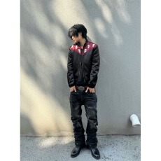 批发新款立领棒球服男<b class='q'>春</b>秋季美式复古飞行员夹克潮牌vibe宽松情侣文艺