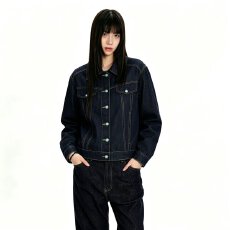 批发<b class='q'>秋</b>季新款美式复古解构质感牛仔外套女2026廓形修身显瘦工装夹克潮