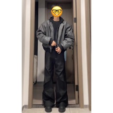 批发美式复古飞行员夹克假两件pu皮衣外套男女潮高级感cleanfit棒球服