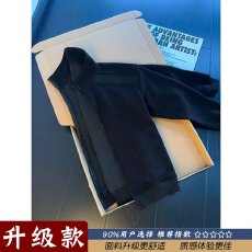 时尚潮流新款美式复古纯色简约卫衣男女秋冬宽松重磅套头衫外套