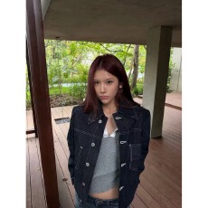 批发2026秋季高级感原色牛仔外套男美式复古水洗重磅休闲百搭夹克衫
