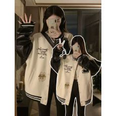 批发复古巨好看的棒球服外套女春秋季2025新款国潮牌休闲宽松夹克