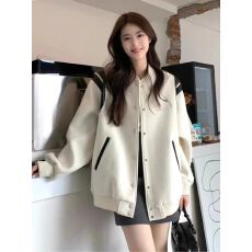 批发美式复古短外套女春秋2025新款小个子高级感穿搭棒球服<b class='q'>夹克</b>早秋季