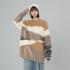 批发慵懒风<b class='q'>毛衣</b><b class='q'>男士</b>保暖加厚2026秋冬季新款韩版潮流宽松打底针织衫男