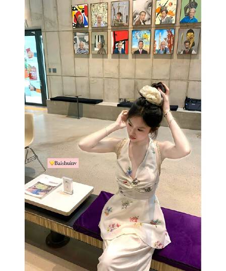 행침 목 백리스 시폰 셔츠 여성 2026 새로운 여름 부드러운 품격 휴가 바람 몸매 가꾸기 Chic 맨위