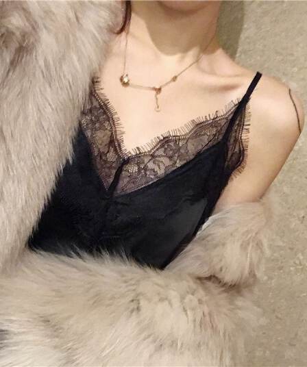 조끼 여성 인사이드 가져 가라. 정장 봄 여름 만나는 아름다움 뒤로 외출용 단색 민소매 표지 대리인 우유 새로운 슬립 여성 셔츠