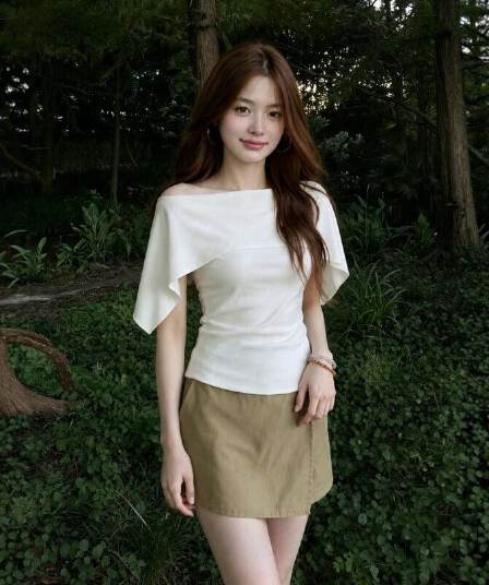 2026 새로운 익스트림 제인 숄 보트넥 니트 스웨터 맨위 품격 망토 페이크 레이어드 반팔 티셔츠