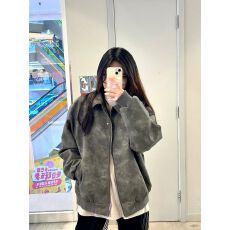 批发美拉德美式复古棕色皮衣外套男女2026秋季<b class='q'>新款</b>设计感cleanfit<b class='q'>夹克</b>