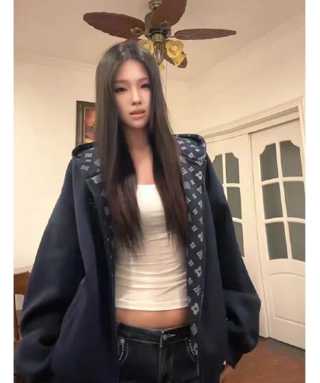 2026 새로운 무거운 가을 후드 오픈 가디건 후드티 여성 학원 스타일 캐주얼 루즈핏 슬림해 보이는 커플 지퍼 재킷 남자