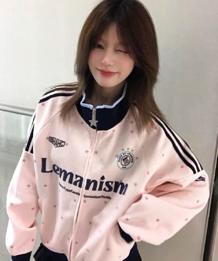2026 새로운 복합 포밍 프린트 후드티 여성 지퍼 재킷 털이 있는 가을 겨울 루즈핏 캐주얼 오픈 가디건 맨위