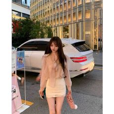 批发法式温柔风荷叶边蝴蝶结雪纺衫<b class='q'>女</b>秋季<b class='q'>新款</b>高级感气质长袖上衣衬衫