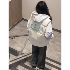 批发可退换（高品质手塞棉加厚）冬季马甲带门禁棉服印花棉衣面包服女