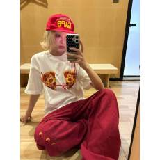 高品质纯棉230克精梳紧密手感好爽滑优质做工前印花短袖t恤女