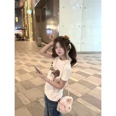 批发原版做法<b class='q'>纯棉</b>220克40支奥代尔食毛+手感圆领正肩短袖<b class='q'>T</b><b class='q'>恤</b>女