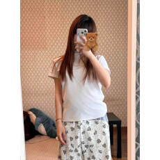 批发原版做法<b class='q'>纯棉</b>220克40支奥代尔食毛+手感圆领正肩短袖<b class='q'>T</b><b class='q'>恤</b>女