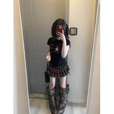 批发原版做法纯棉220克40支食毛+手感有弹力印花<b class='q'>修身</b>收腰<b class='q'>短袖</b>t恤女