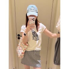 批发原版做法纯棉220克40支奥代尔食毛+手感圆领正肩短袖<b class='q'>T</b>恤女