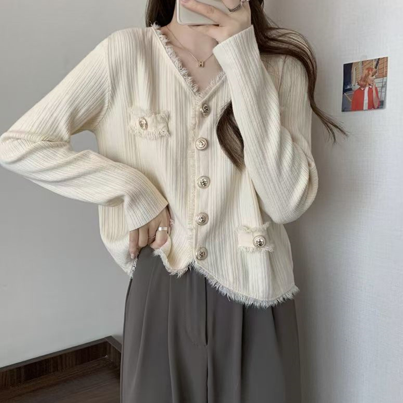 MY70079# 大码遮肚子别致小香风衬衫上衣女新款炸街时尚百搭T恤衫女裝貨源服裝批發