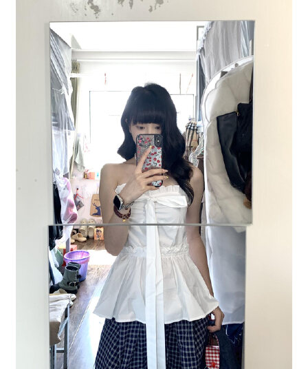오리지널 디자인 봄 여름 새로운 달콤한 매운맛 허리 수축 레이스 조끼 몸매 가꾸기 슬림해 보이는 튜브탑 맨위 여성