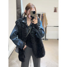 批发加绒<b class='q'>牛仔</b>衬衫外套女装冬加厚高级感25新款港风穿搭叠穿羊羔毛马甲