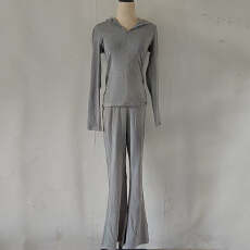 批发2025秋冬新款HuiHui休闲风加厚加磨毛修身气质冬季时尚套装百搭女