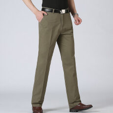 批发中年<b class='q'>男士</b>休闲裤40岁50中老年人纯棉男裤爸爸装夏季薄款宽松长<b class='q'>裤子</b>