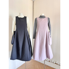 批发叠穿内搭后背系带蝴蝶结加厚夹棉背心连衣裙女轻奢小众不撞款裙子