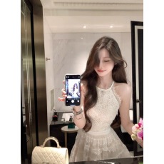 批发奶泡花苞/miu系千金风<b class='q'>连衣裙</b>立体花朵背心蛋糕花苞裙女夏日