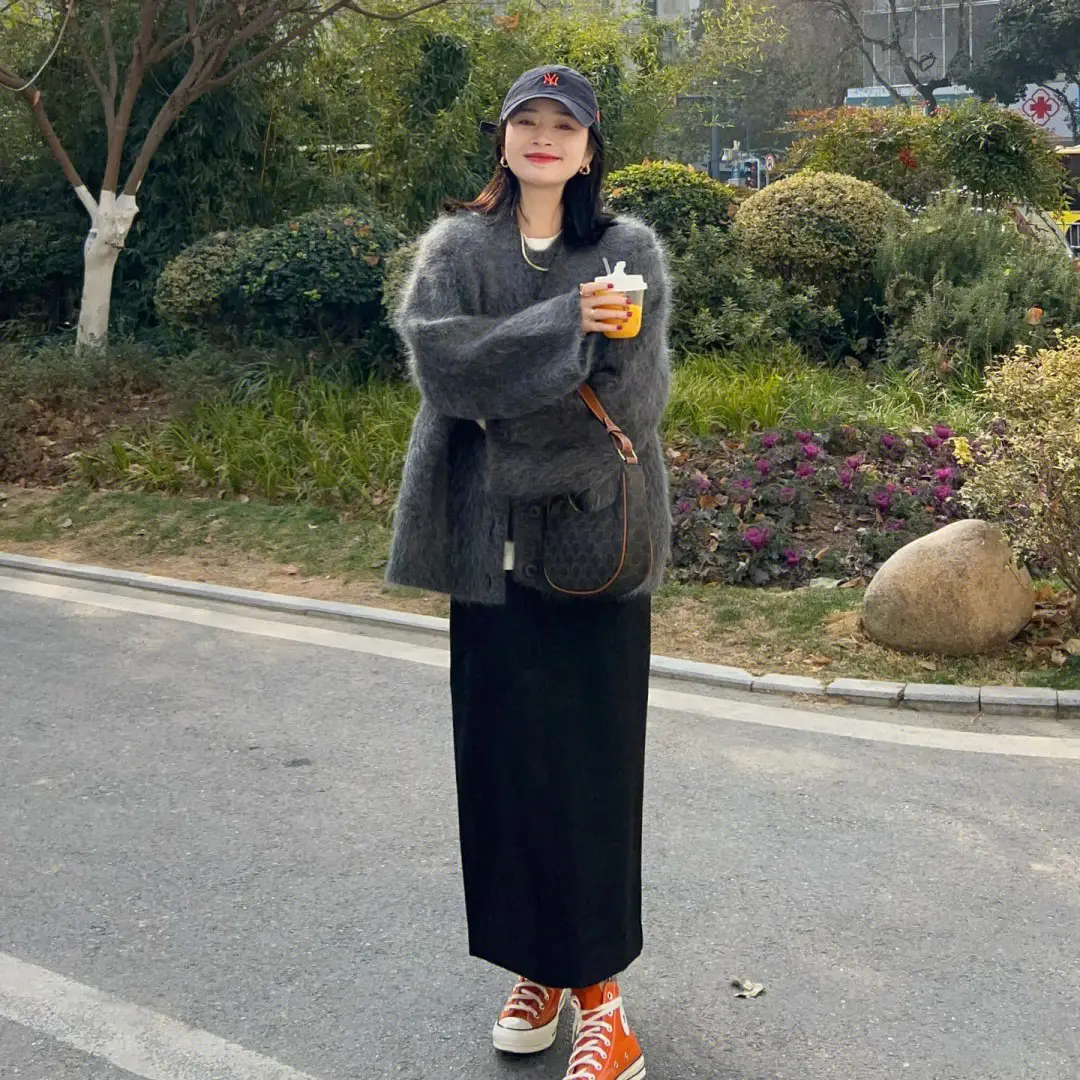 레이스 디테일 울 가디건 상세 이미지 2