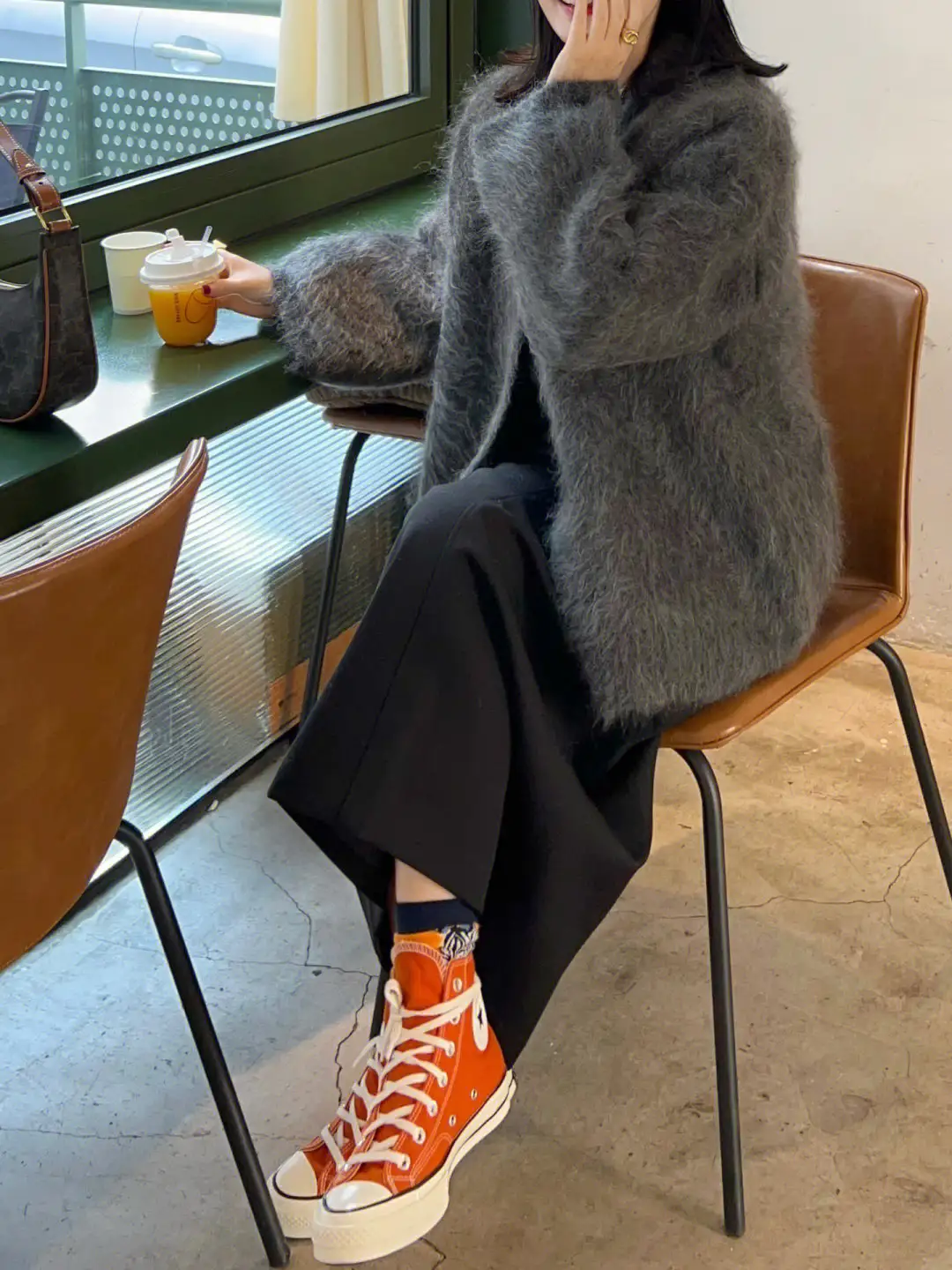 레이스 디테일 울 가디건 상세 이미지 8