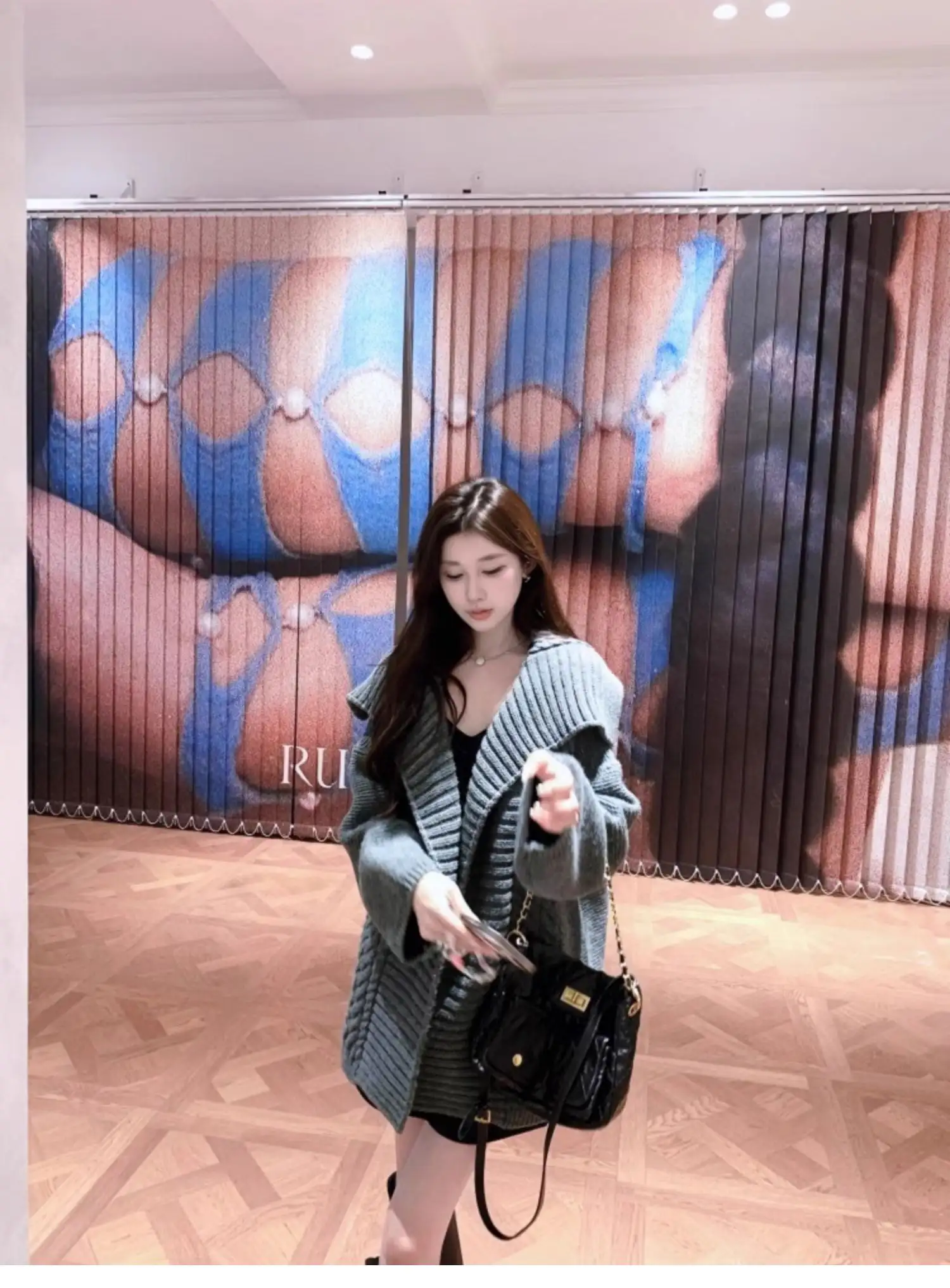 한국인기 폴드 칼라 꽈배기 니트 가디건 상세 이미지 18