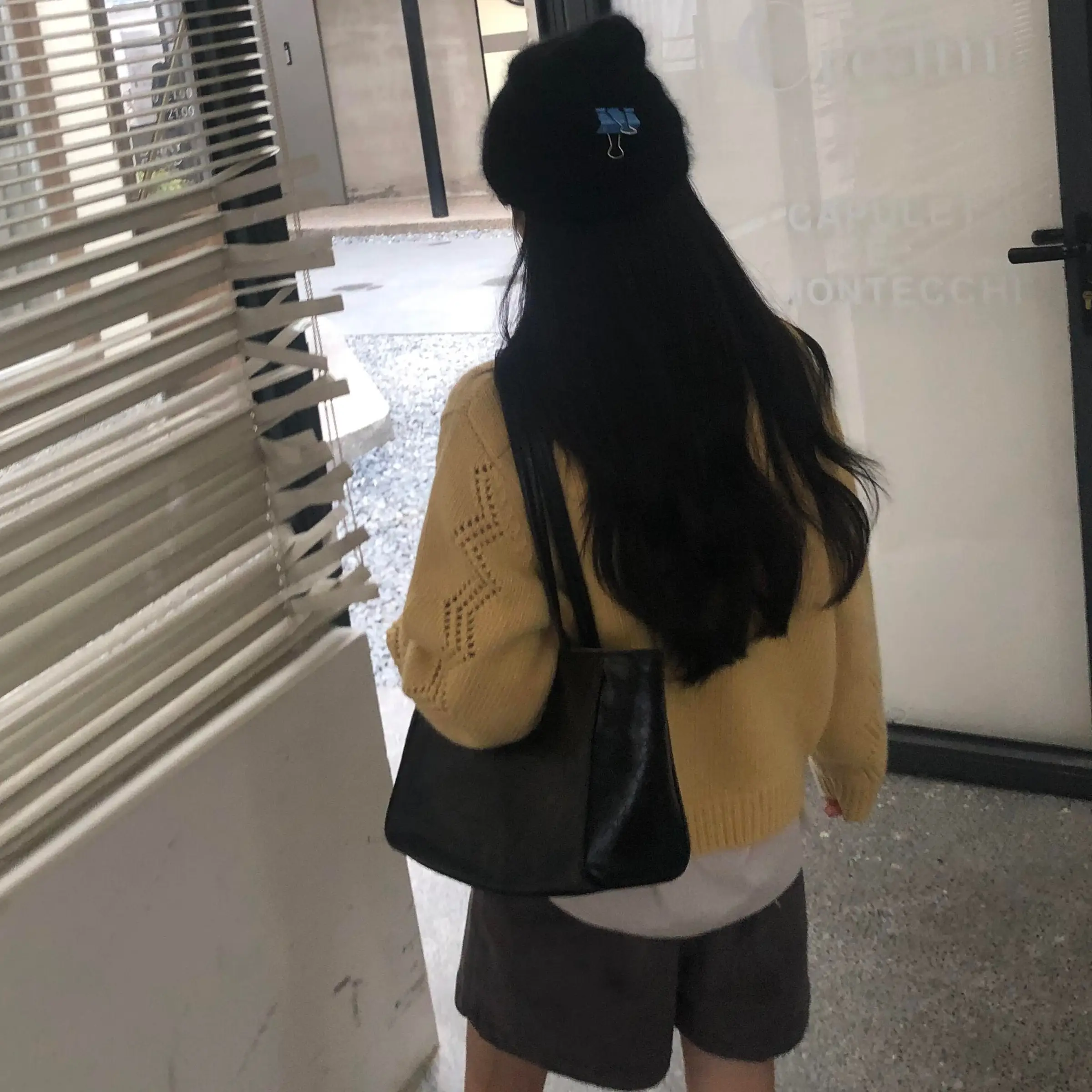 한국인기 폴드 칼라 니트 가디건 상세 이미지 4