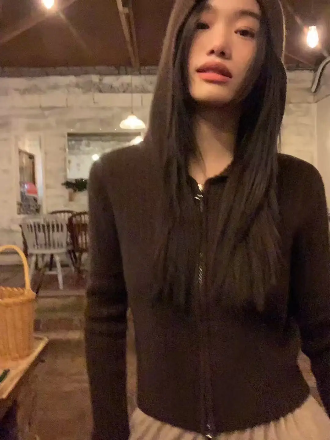 한국인기 더블 지퍼 울 가디건 상세 이미지 2