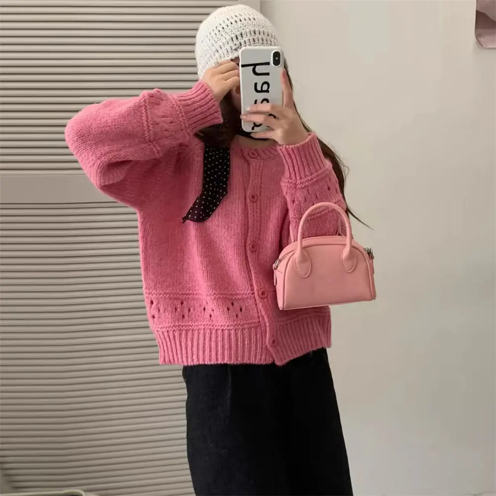 러블리 레이스 라운드넥 울 가디건 상세 이미지 19