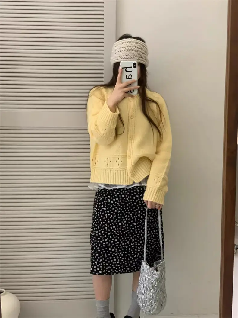 러블리 레이스 라운드넥 울 가디건 상세 이미지 23