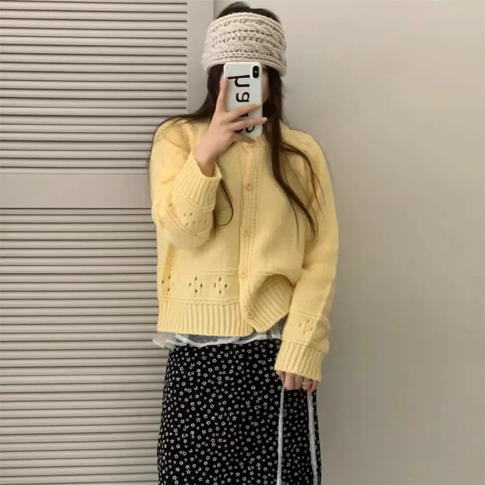 러블리 레이스 라운드넥 울 가디건 상세 이미지 24